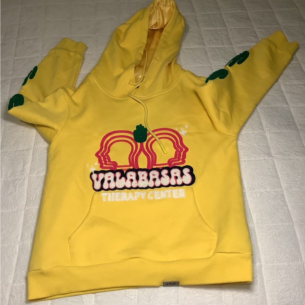 Valabasas Play Yellow Hoodie Size 10